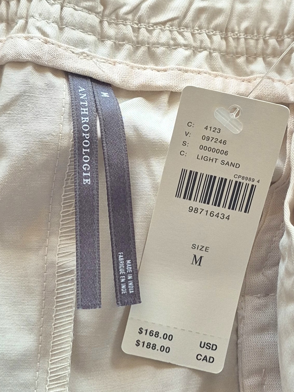 Anthropologie Pleated Embroidered Trousers Sz M - Picture 9 of 9